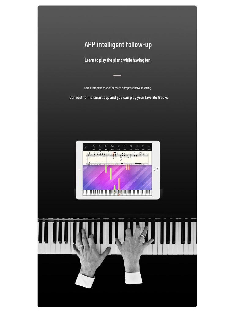 88-Key Upright Weighted Hammer Electric Smart Piano for Professional and Children's Use