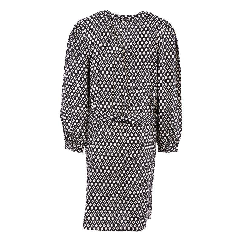 Robe dayia imprimé graphique noir et blanc Femme DEELUXE 74