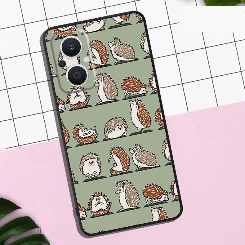 Animal Hedgehog Case For OPPO Reno 7 8 10 11 12 13 Pro 13F 12F 11F 8T OPPO Find X8 Pro X6 X3 X5 Lite Cover