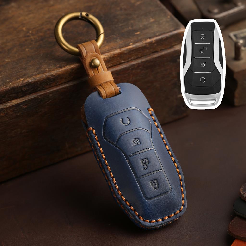 Anwendbare BYD Tang Schlüsselhülle Champion Version Tang dmi Tang dmp Tang ev Echtleder Autozubehör Rindsleder Schutzhülle