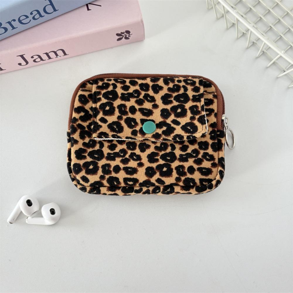 Bow Ethnic Style Coin Purse Polka Dot Small Cosmetic Bag Zipper Pouch Earphone Bag  Travel