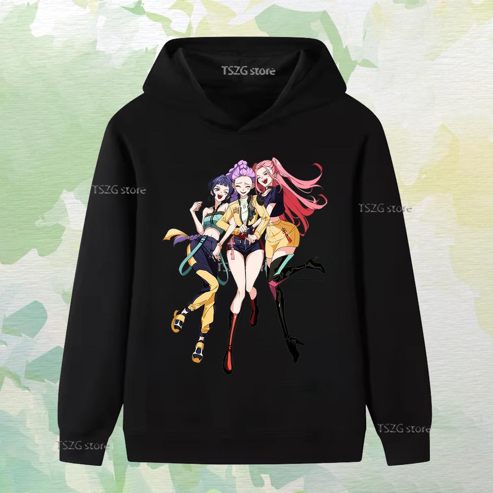 Kinder Langarmkleidung Gewalt Aufgedruckt Mädchengruppenmode Junge Mädchen Herbst Lässig Bequem Fleece Kapuzensweatshirt