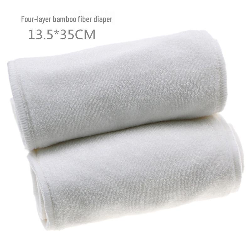 Comfortable 4-Layer Bamboo Reusable Baby Diaper Cover with Thick Urine Pad