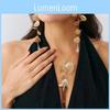 Ginkgo Leaf Jewelry Copper Pendant Chain For Women Stylish Daily Wear