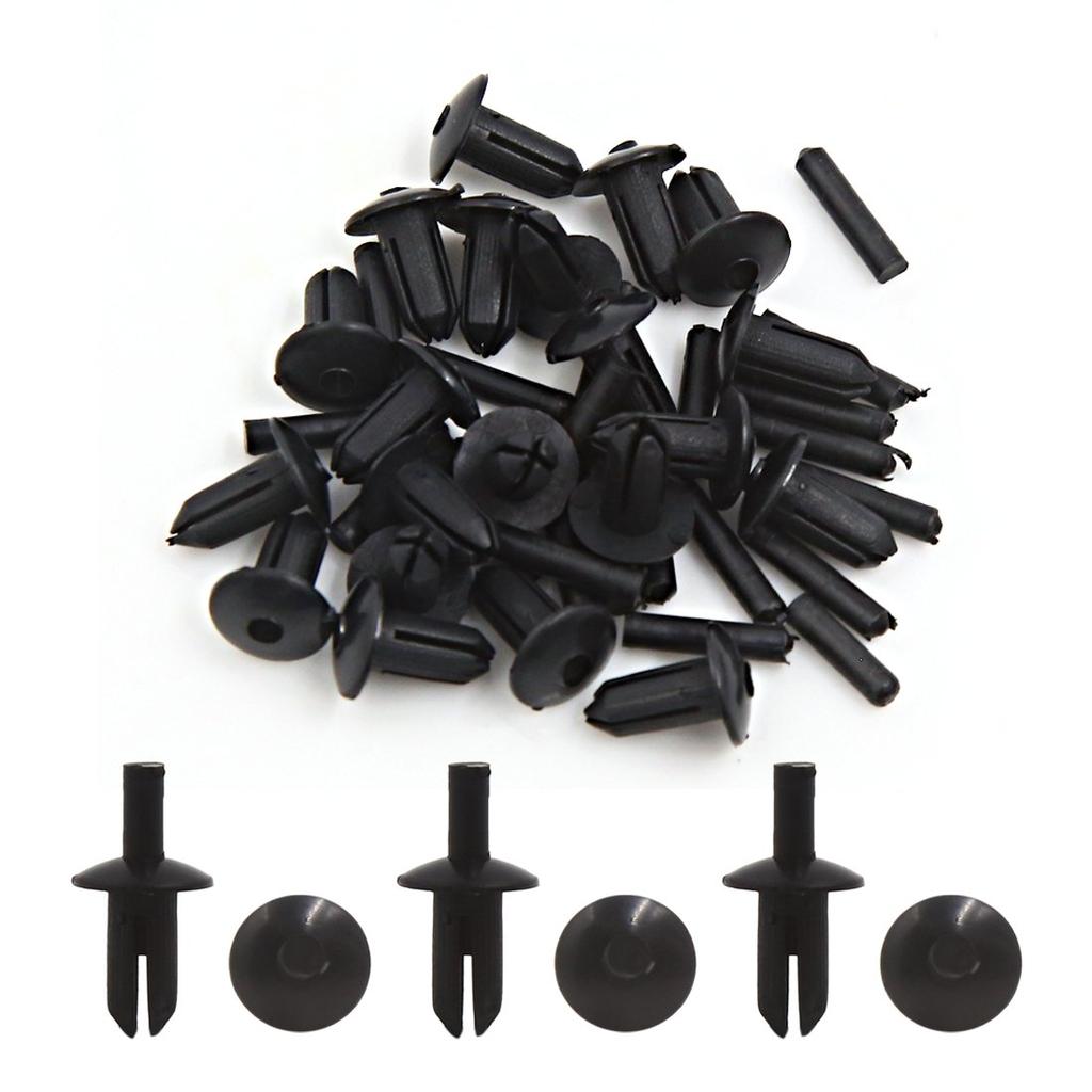 uxcell Clip/Rivet/Zipper Plastic Fit 5mm Hole Size 20 Pieces