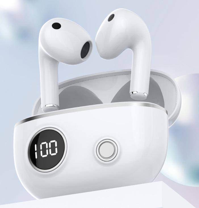 PRO13 Noise-Cancelling TWS Wireless Earbuds with Long Battery Life and Digital Display