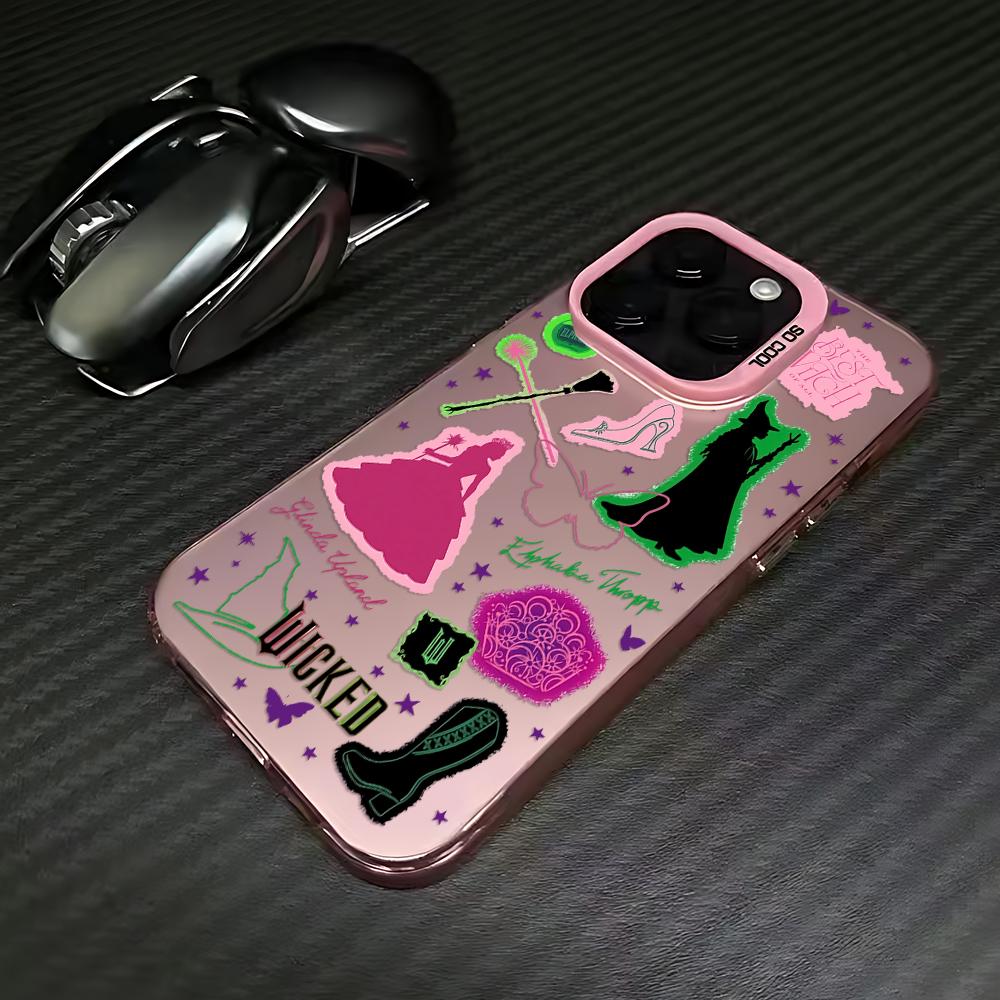 W-Wicked Part One Movie G-Glinda Phone Case For iPhone 17 16 15 14 13 12 11 mini Pro Max X XR XSMAX 8 7 Air Plus Anti Fall Matte