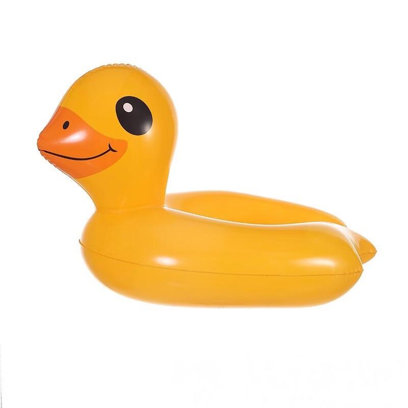 Children s Inflatable Prone Swim Ring - Yellow Duck