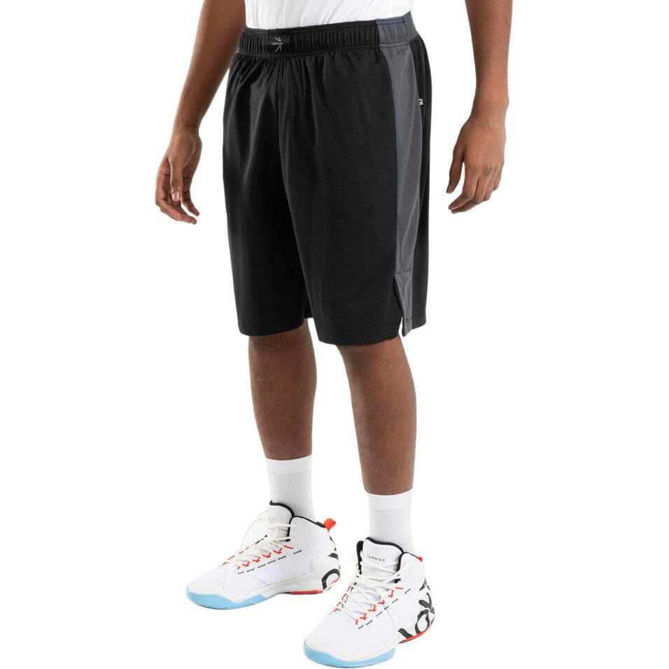 Decathlon SH500 TARMAK Color-blocked Basketball Sports Comfortable Breathable Mid-Rise Capsule Shorts Casual Shorts Unisex Black