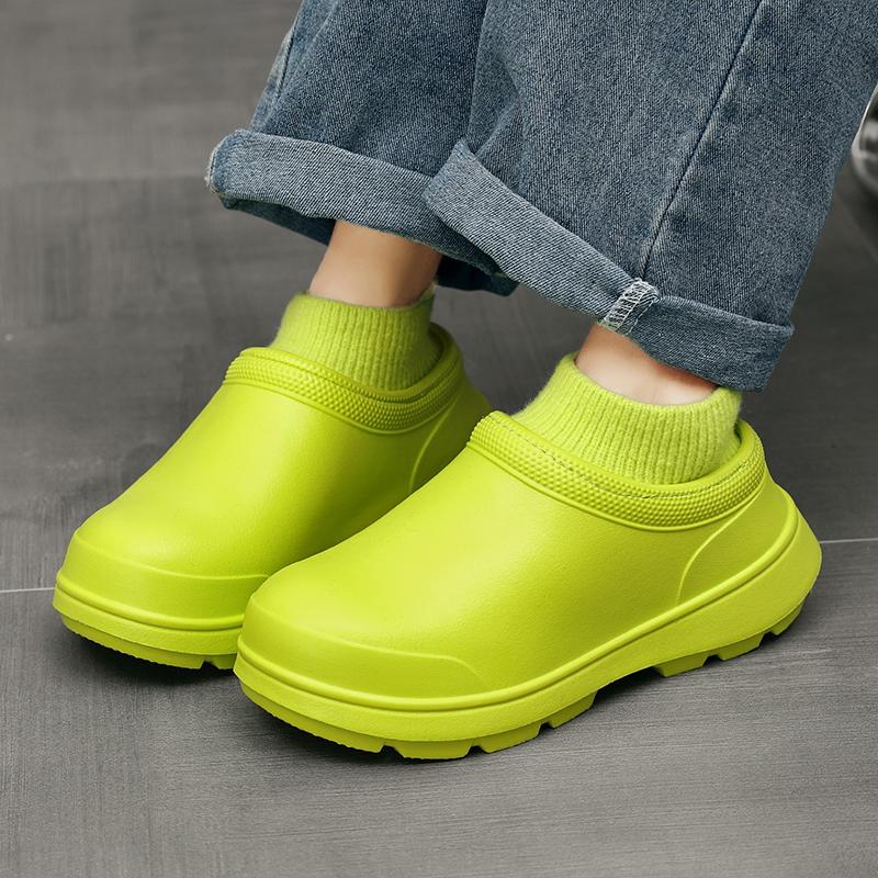 Hot Sale Winter Slippers Men Comfort Platform Fur Waterproof Couple Slippers Indoor Cotton Slippers Non-slip Cheap Shoes Unisex