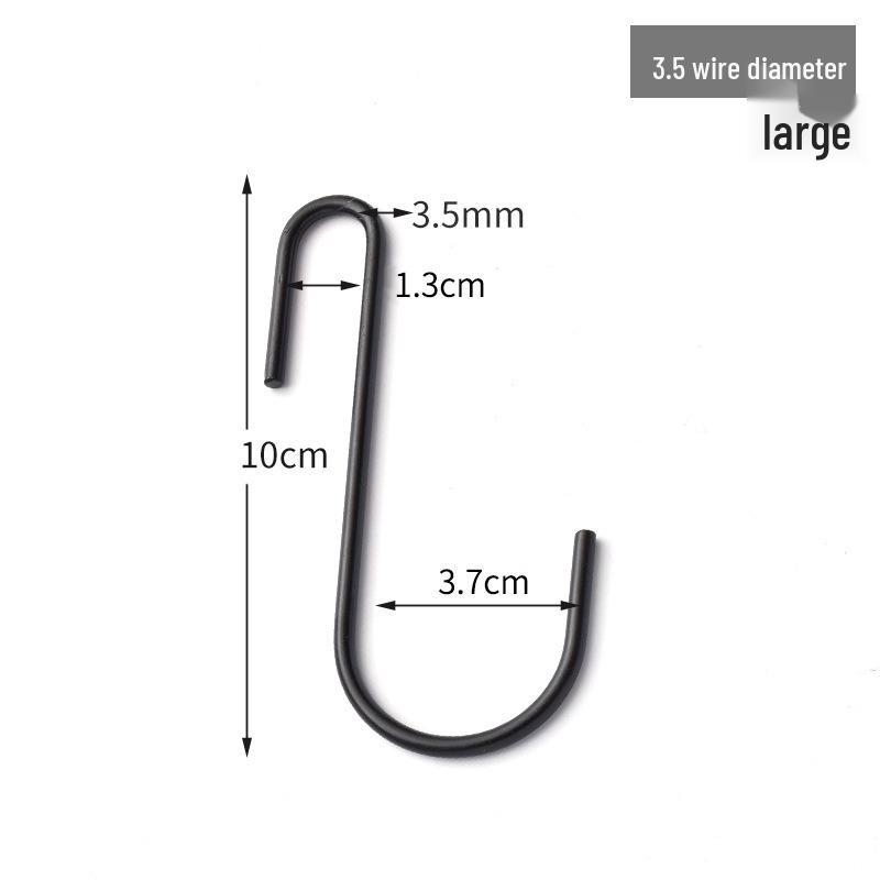 Multi-Purpose Chrome-Plated S-Shaped Hanging Hooks for Kitchen, Bathroom, and Clothing Storage