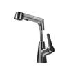 Ret Retractable Basin Mixer Faucet with Pull-Out Sprayer