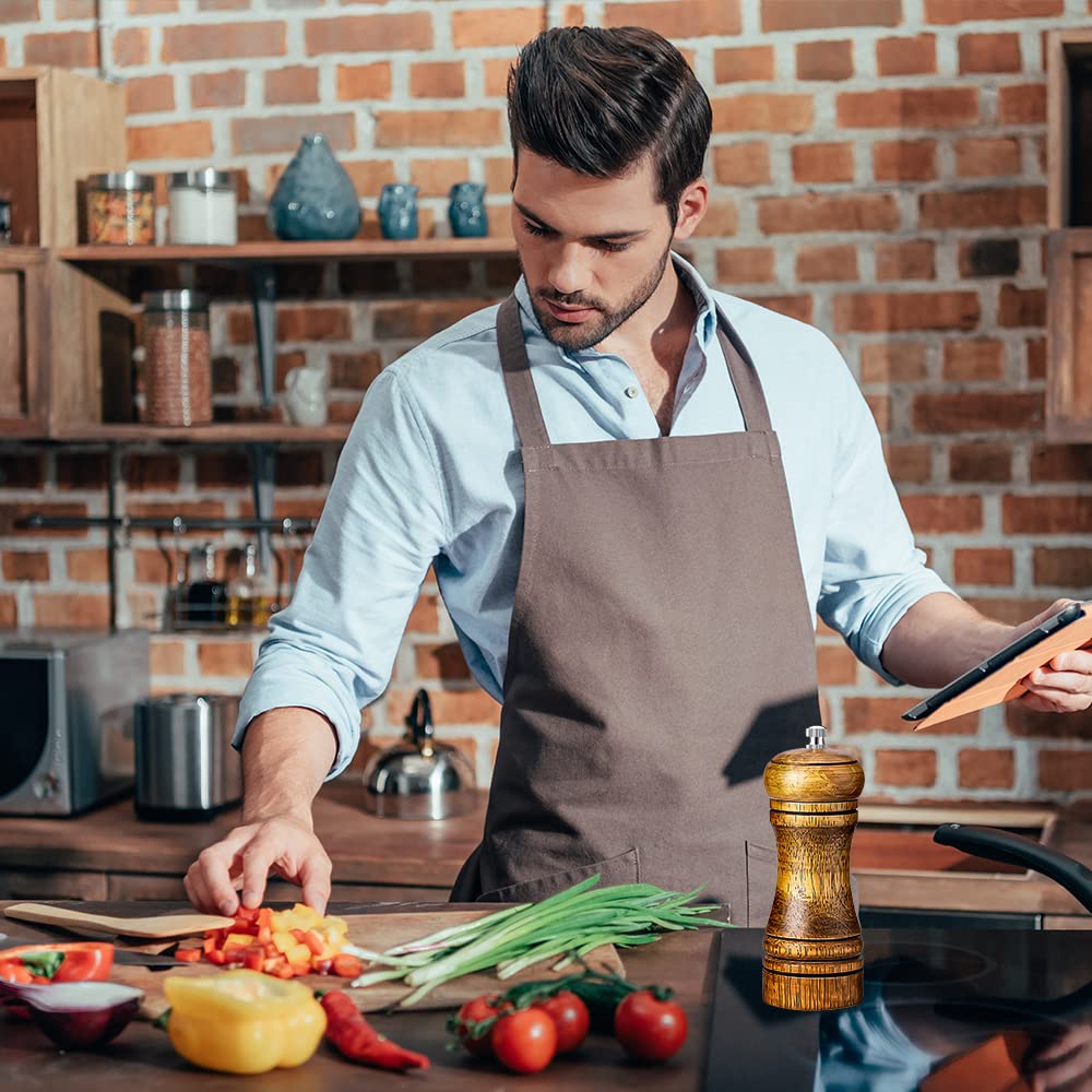 Condiment Lemn Manual Sare de Piatră Negru Măcinare Grosieră și Fină Recipient Condiment Japonez Floare Proaspătă Culoare Stridie Râșniță, Râșniță, Sare, Condimente, Piper,