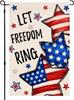 4th of July Garden Ag Vertical Double Sided Patriotic Stars Memorial, 12x18 XXQ