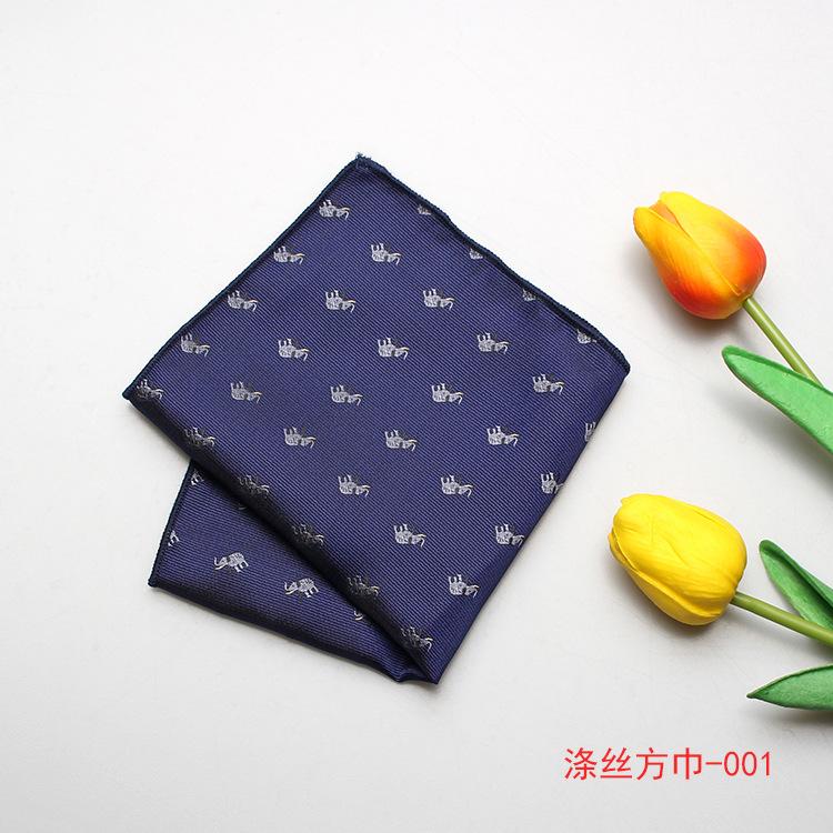 Мужской карманный платок жаккардовый полиэстер мультяшный носовой платок полотенце маленькое квадратное полотенце нагрудный платок продажи