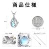 Whale Necklace Moonstone Drop Silver 925 Hypoallergenic Pendant Whale Silver Chain Adjuster Animal Accessory Moonstone Jewelry Women Gift Birthday