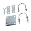Antenna Mast Pipe Mount Stable Support Flexible Adjustment Aluminum Alloy Antenna Mast Bracket Mount for Roof Wall Set 2