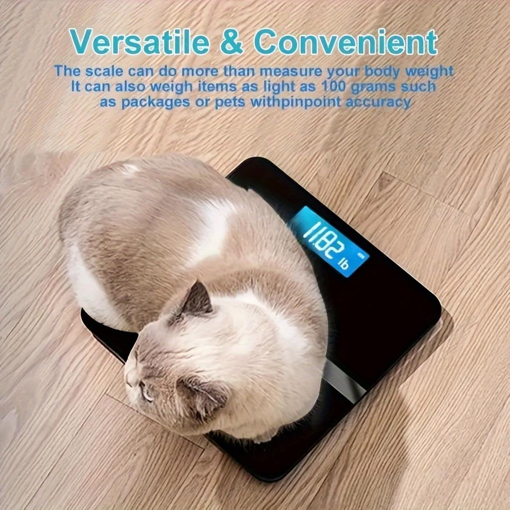 high qualityDigital Body Weight Scale with LCD Display & Temperature Meter - High-Precision Bathroom Scale Suitable for Use, Compatible with