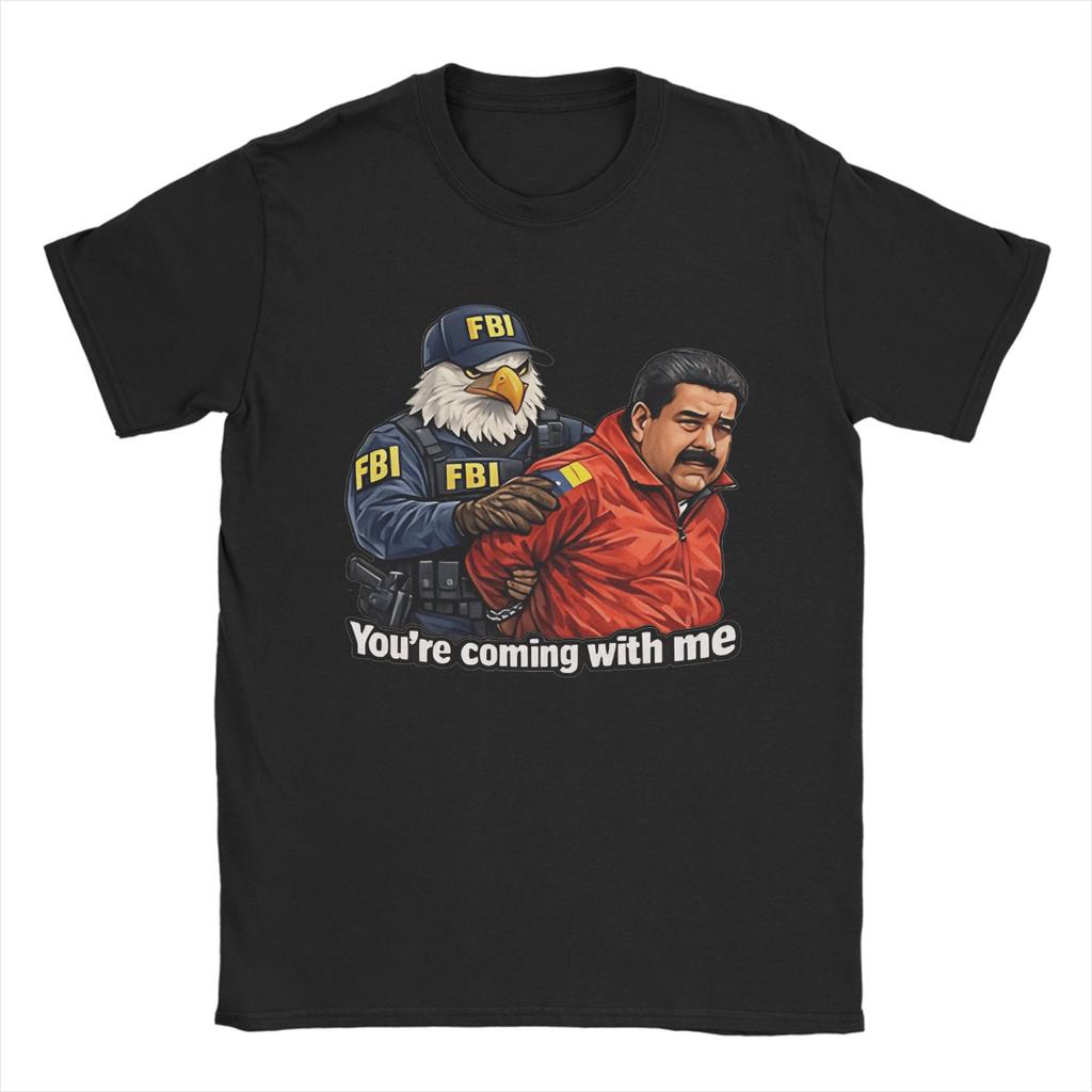 Amazing Nicolas Maduro NO MORE NARCOS TShirt for Unisex O Neck Pure Cotton T Shirts Short Sleeve Tees Adult Clothing