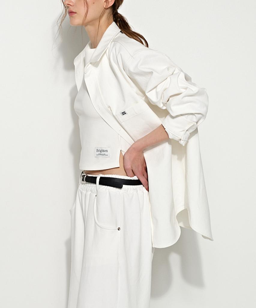 Beulaiteun Oversized Cotton Shirt White