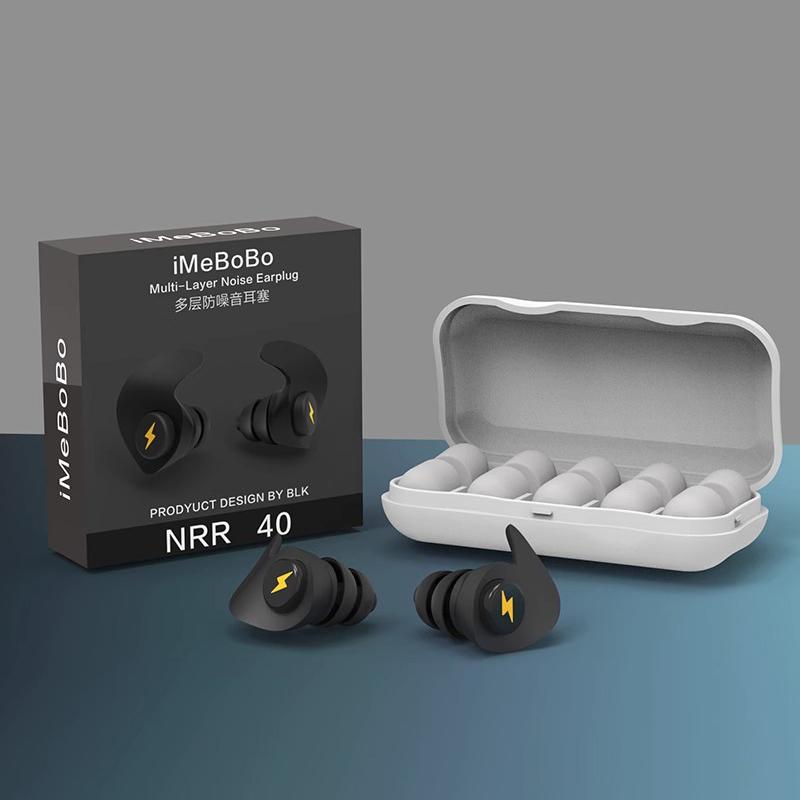 

Mini Silicone Ear Plugs Noise Reduction Filter Hear Safety Ear Protector For Study Concert Traveling Soft Foam Sleeping Earplugs as the picture