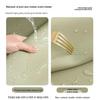Cream Pebbled Leather Desk Mat - Eco-Friendly, Non-Slip, and Durable