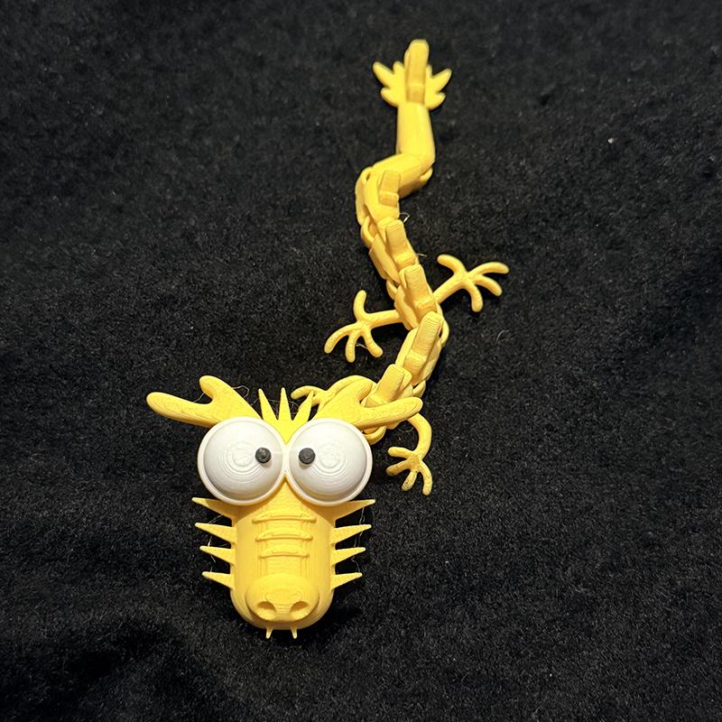 3D Printed Stupid Joints Dragon Sculpture Articulated Joints Crafts Desktop Decoration Ornaments Home Office Decor