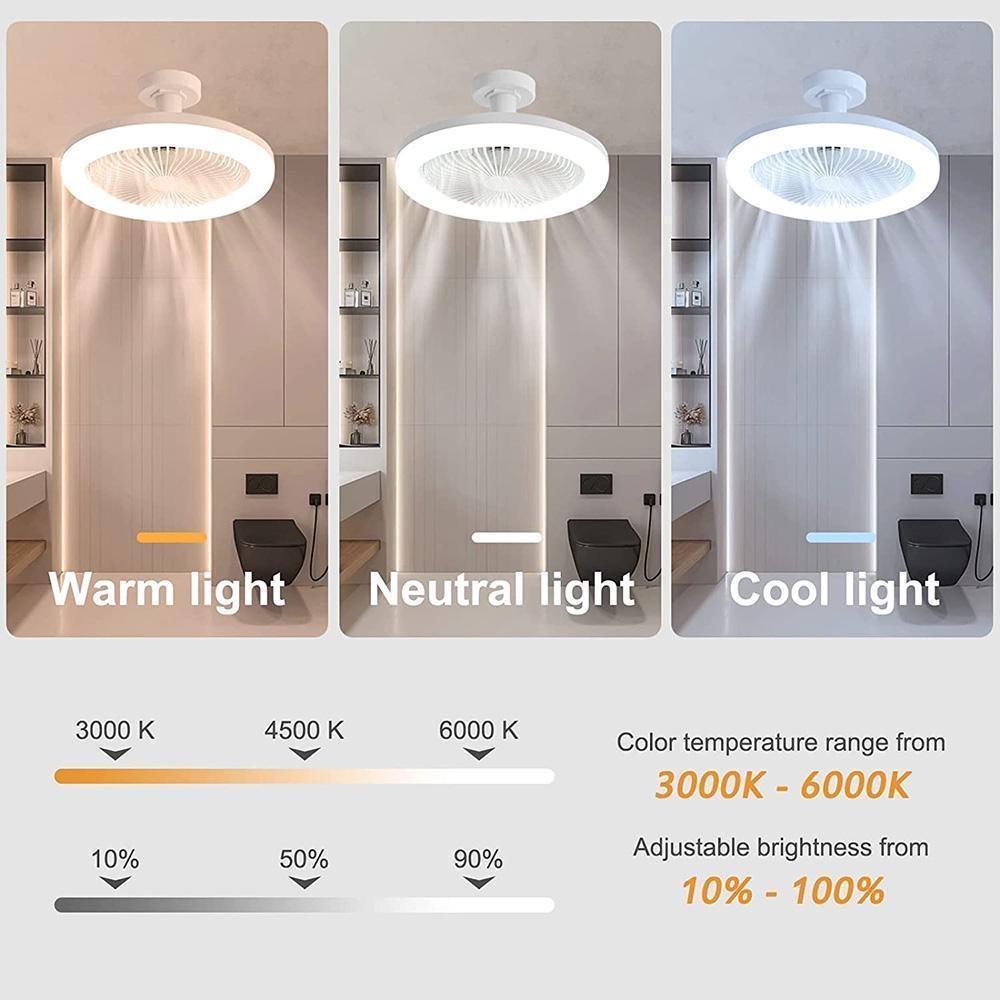 Fan Chandelier E27 Light Holder Ceiling Fan Lights with Remote Control Mute Dimmable Timing 3-blade for Living Room Study