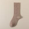 Women Autumn and Winter Thickened Warm Solid Color Wool In The Tube Pile Socks