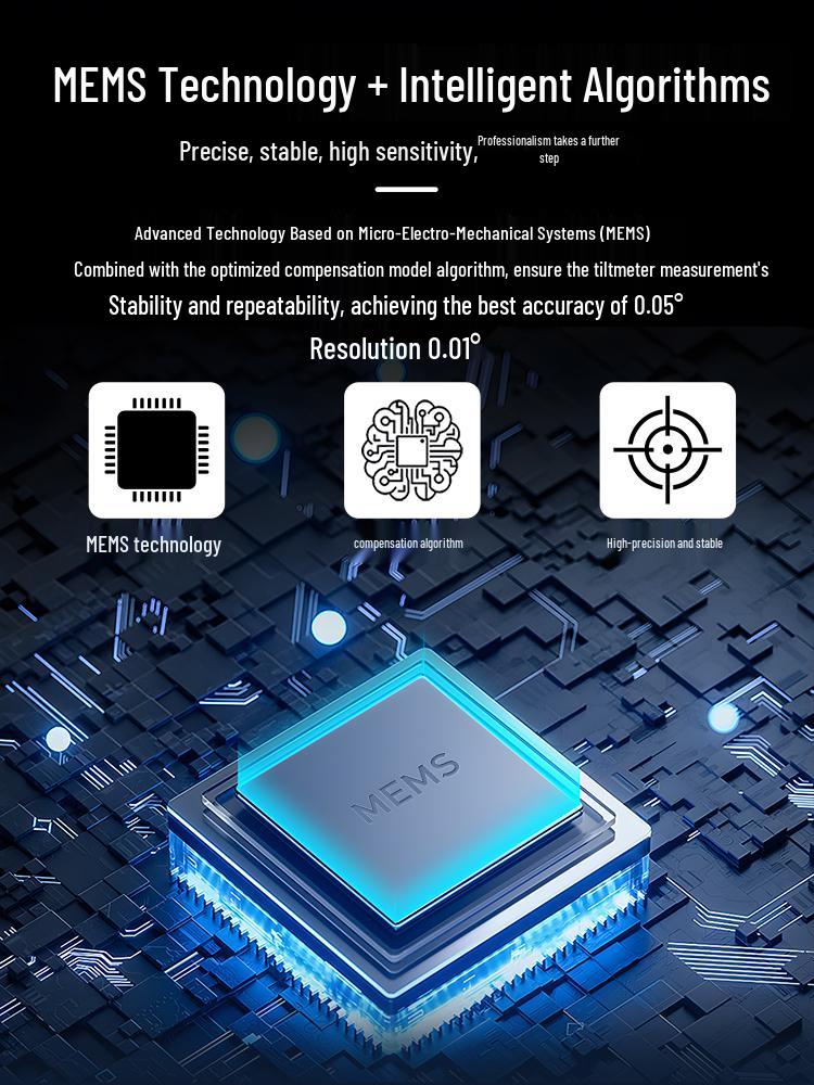 Jingyan DXL360S High-Precision Digital Dual-Axis Angle Meter with Lithium Battery