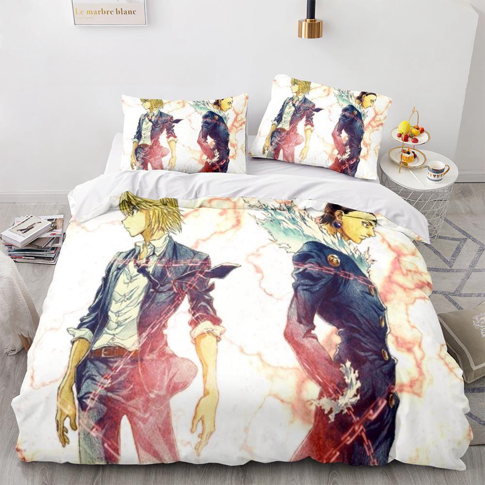 HUNTER×HUNTER Bedding Set Single Twin Full Queen King Size Bed Set Adult Kid Bedroom Duvet cover Sets bed furniture set bedroom