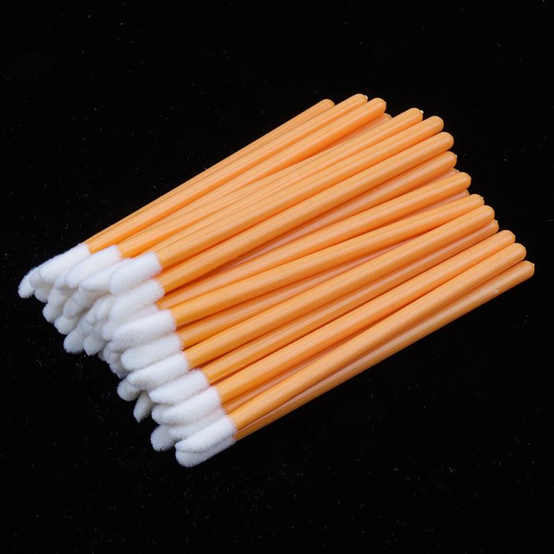 50er-Pack Einweg-Lippenpinsel mit tragbarem Nylonborstenkopf für Make-up