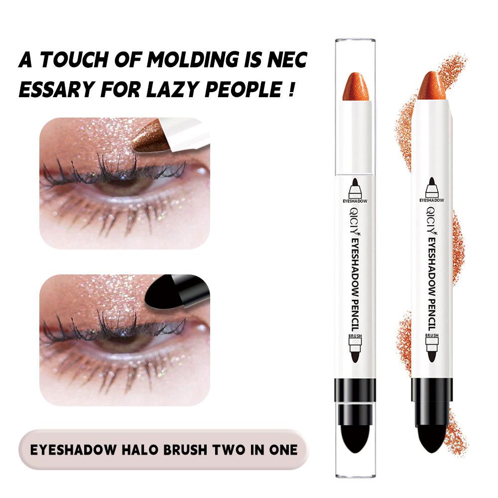 Multi-color Eyeshadow Stick Eyeshadow Pen Waterproof and Sweat-proof Pearlescent Eyeshadow Does Not Smudge.