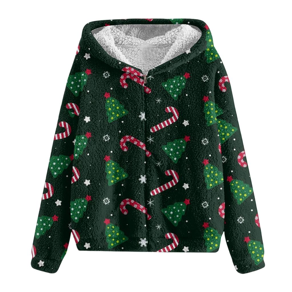 Men'S Winter Zipper Hooded Fleece Sweatshirt With Patch Pocket Casual Jacket