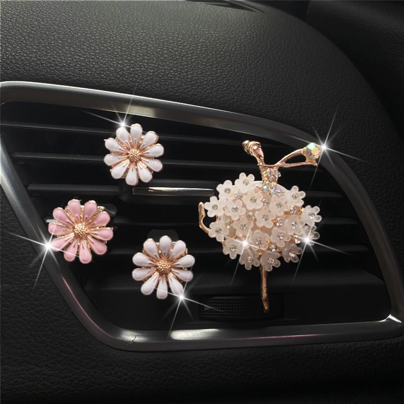 

Кондиционирование Автомобильный Ароматизатор Клипса Цветок Стразы Декорация Освежитель StyleA