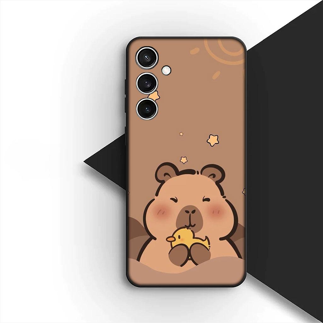 

Casing for Samsung Galaxy S24 S25 S23 FE Ultra Plus S7 Edge S25+ S23+ A56 5G Phone Cover Protective Case Cartoon Capybaras Galaxy S24 Ultra