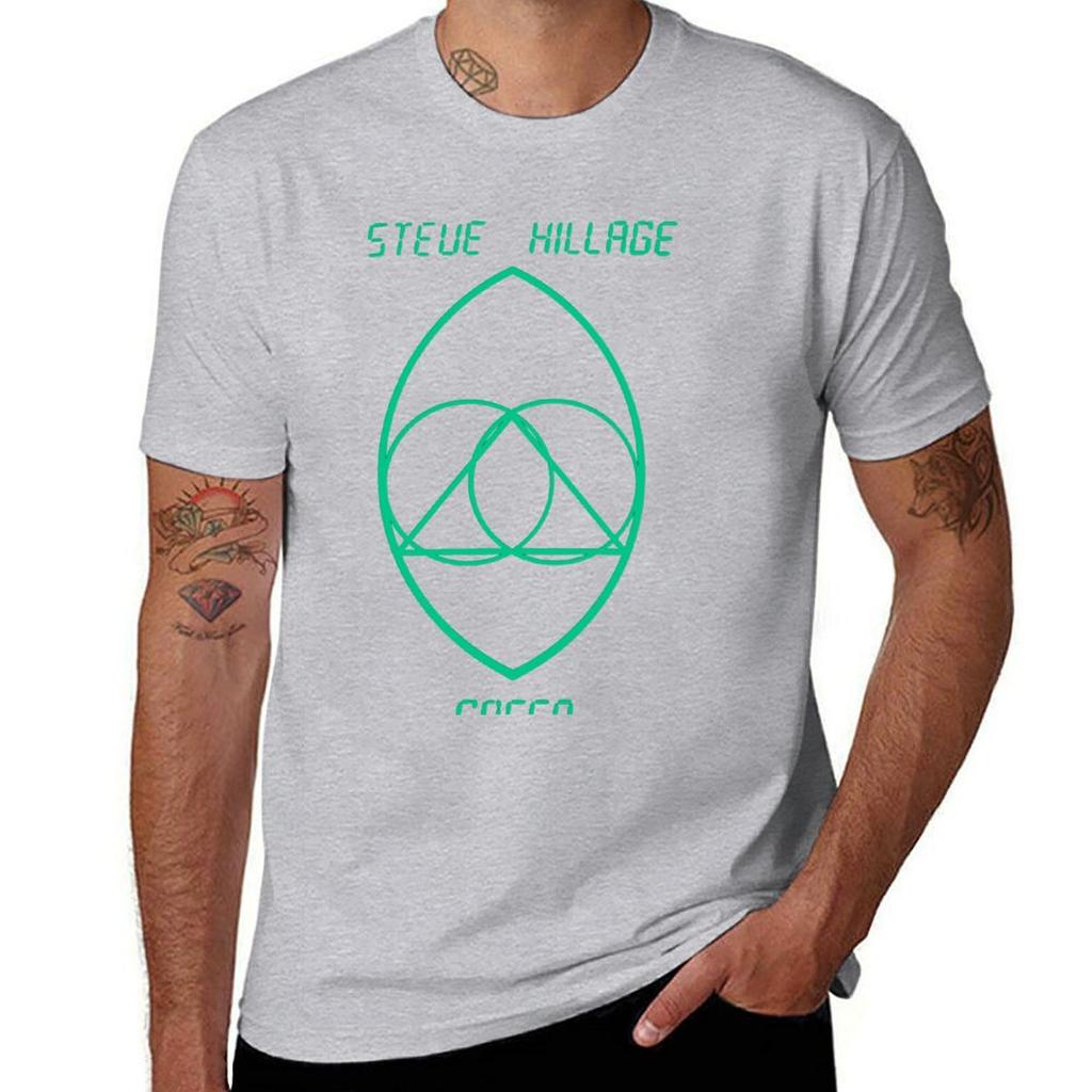Hillage Green T Shirt Essentiel T-Shirt Sports Fans Anime Hippie Clothes Boys Animal Print Mens Big and Tall T Shirts