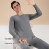 Men's Autumn Pure Cotton Thermal Set: Long Johns & Base Layer Shirt