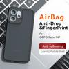 For OPPO Reno 14F Case Shockproof Frosted Skin Feel Matte PC+TPU Anti-fingerprint Transparent Cover for Reno14 F