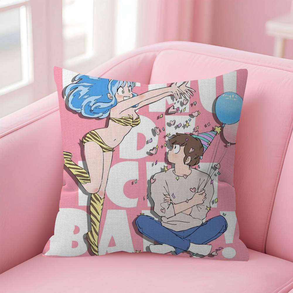 Urusei Yatsura Anime  Personalized Pillow Cover Kids Bedroom Wild Party Decor Pillowcase kid Birthday shower Gift