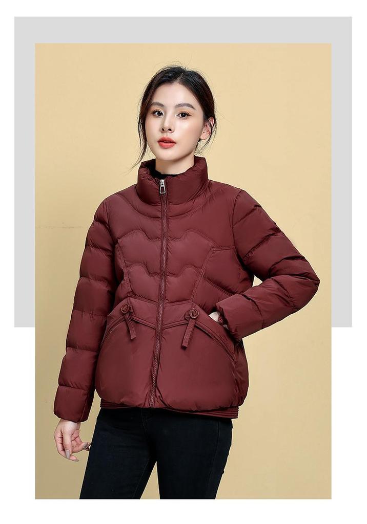 2025 Women's Stylish Lightweight Short Winter Down Jacket - Warm Duck Down, Stand Collar, Versatile Casual Coat