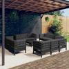 Day and Night - Day and Night Garden Furniture 13 Pieces with Anthracite Pine Wood Cushions