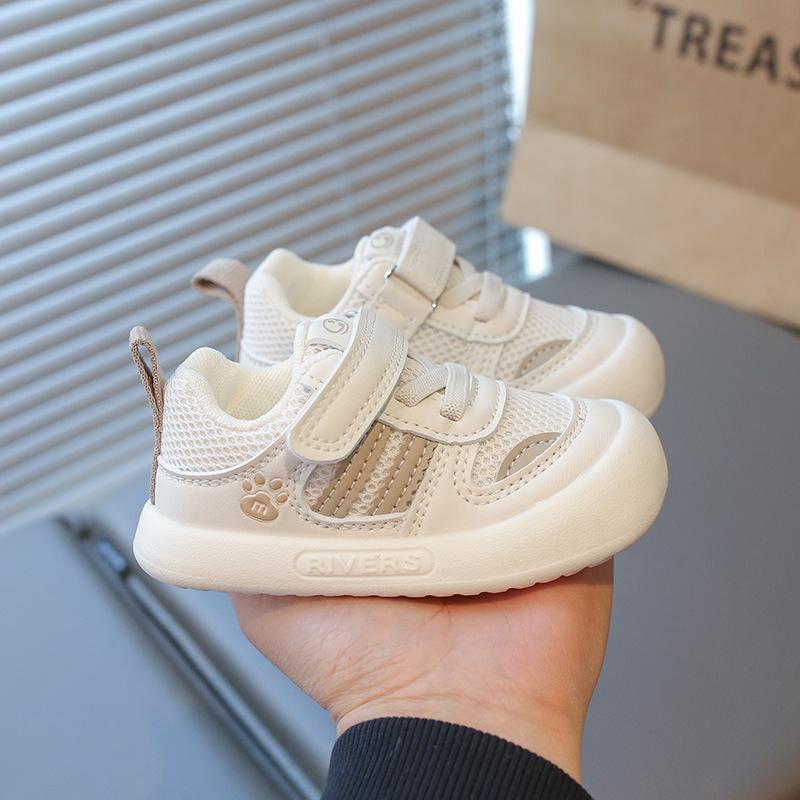 2025 Spring New Baby Soft-soled Breathable Mesh Shoes Velcro Baby Toddler Shoes Men's Treasure Shoes 2025