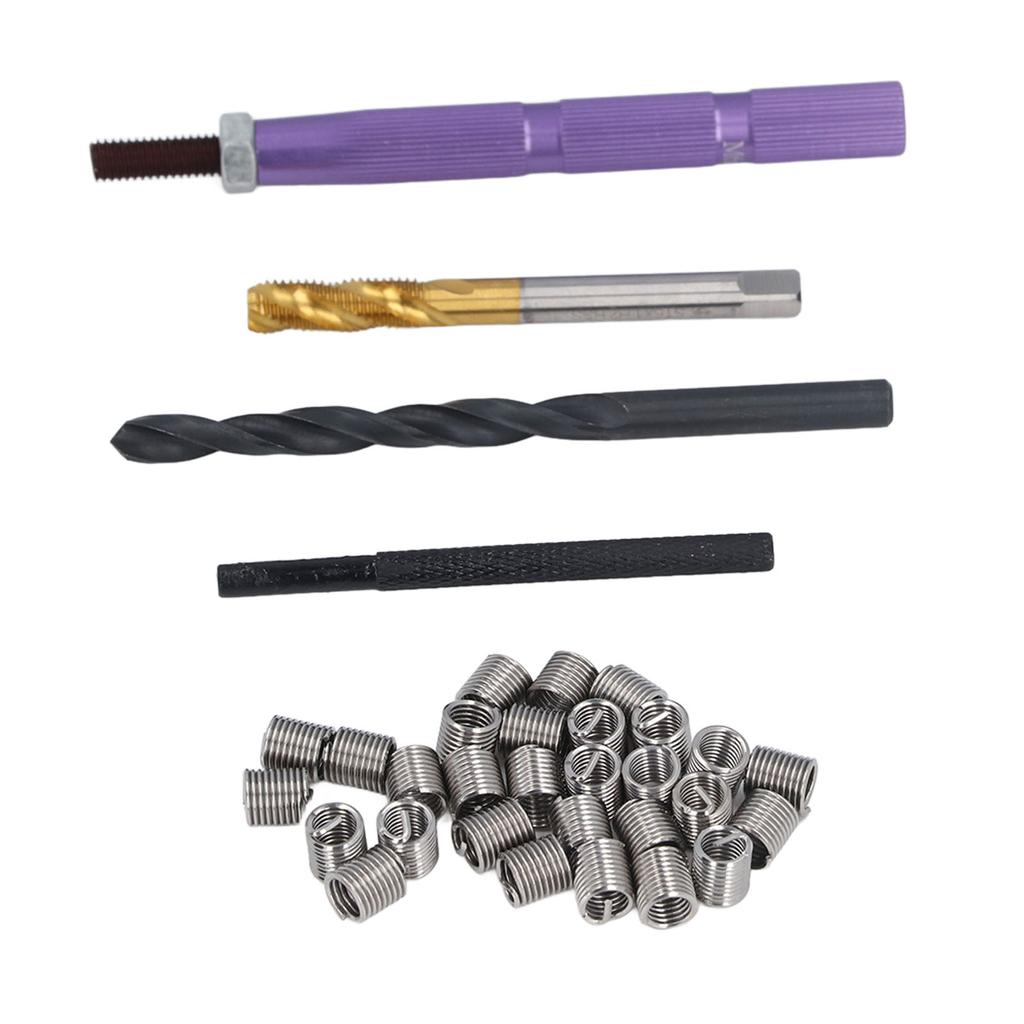 34PCS Set Metric Thread Repair Kit 304 Stainless Steel Thread Repair Installation Kit