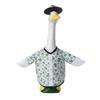 Fußball-Gans-Outfit für 23 Zoll Porzellan-Gans-Statue Fußball-Spieltag Gans Kleidung und Hut Set für Außenbereich Terrasse Rasen Hof Dekoration