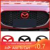 2025 Hot Car Front Grille Cover Emblem Rear Trunk Decal Steering Wheel Badge for Mazda 3 Axela 2020 Modfication Decoration