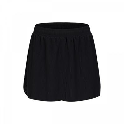 Women Pleated Shorts Blk A6ml1hp03