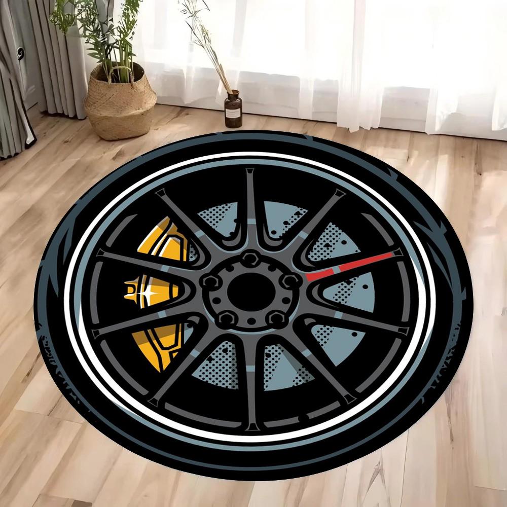 

Vintage Vinyl Record Round Carpet Music Themed Rug for Living Room Sofa Bedside Floor Mat Unique Gift for Music Lovers cocina 80cm