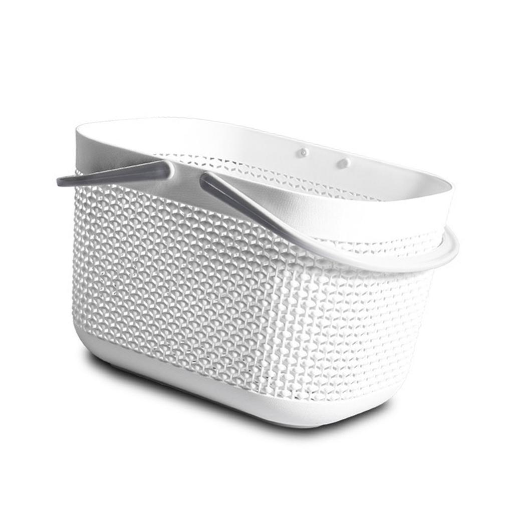 Bath Storage Basket Stylish Concise Style Lightweight Large Capacity Strong Load Bearing Draining Portable Shower Basket