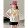 27home round Neck Short-Sleeved Cartoon Baby Clothes Summer Clothes